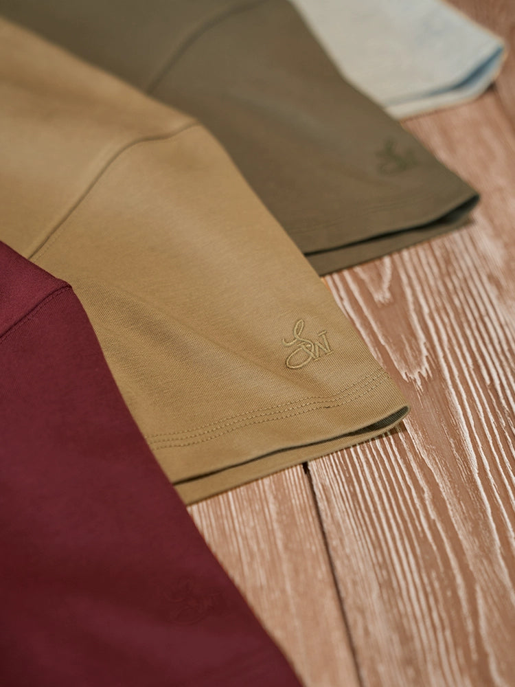 SIMWOOD Long-staple Cotton Casual Versatile Tee