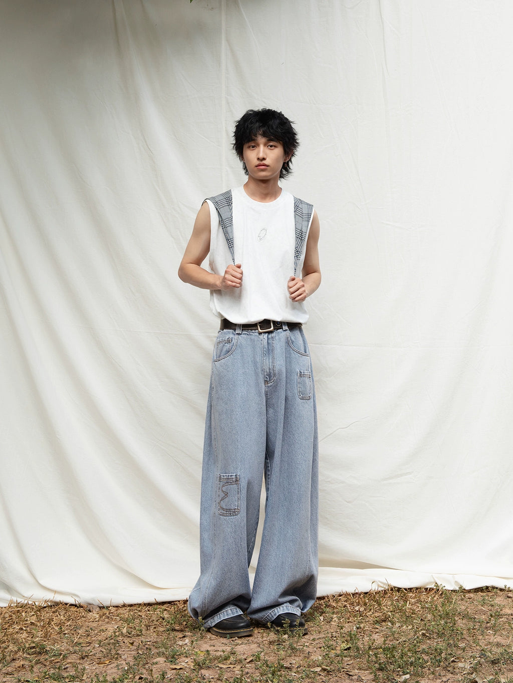 Mentmate, Vintage Pocket Collage Jeans