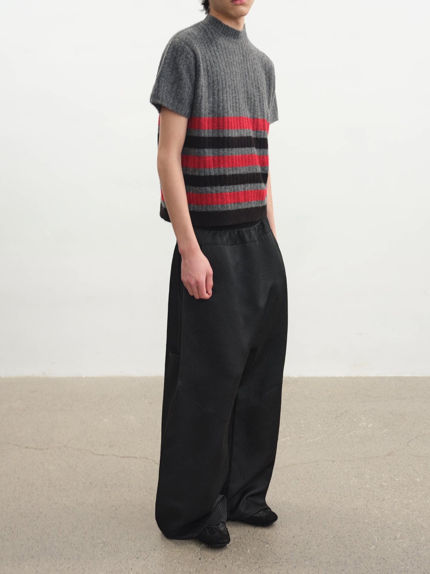 JCAESAR Vintage Striped Woolen Tee