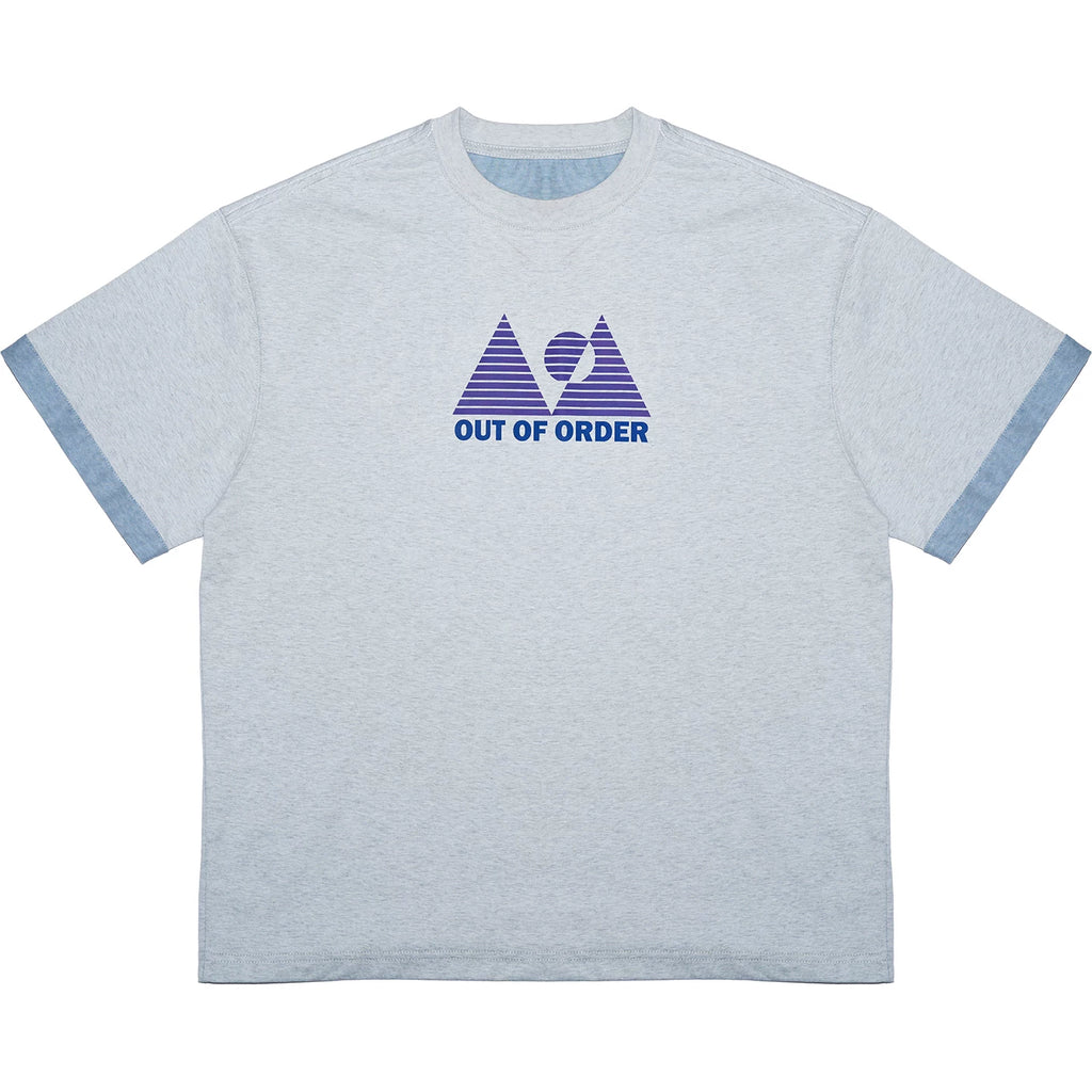 O3PARK Retro Sports and Leisure Contrasting Color Tee