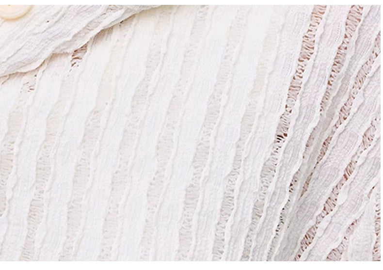 SUREENOUGH Cutout Lace Hooded Dress