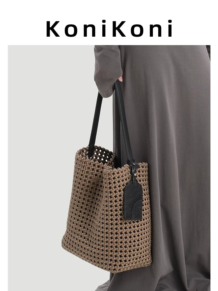 KoniKoni Hand-woven Shoulder Armpit Bag