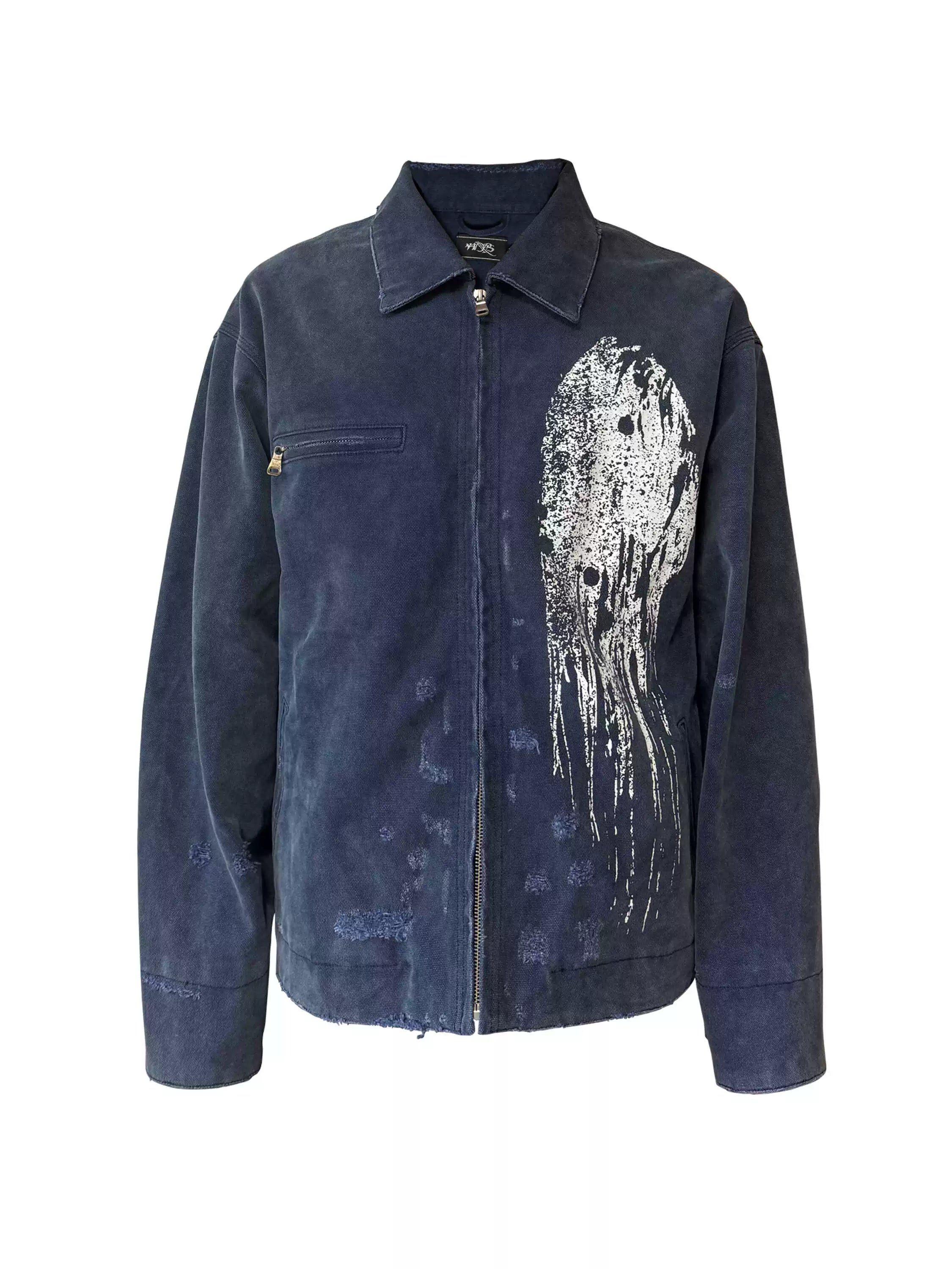 Human Skull Print Jacket