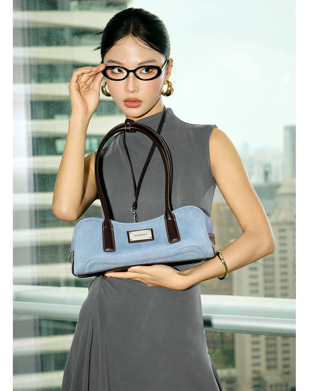SmoSmos Leather Underarm Shoulder Bag