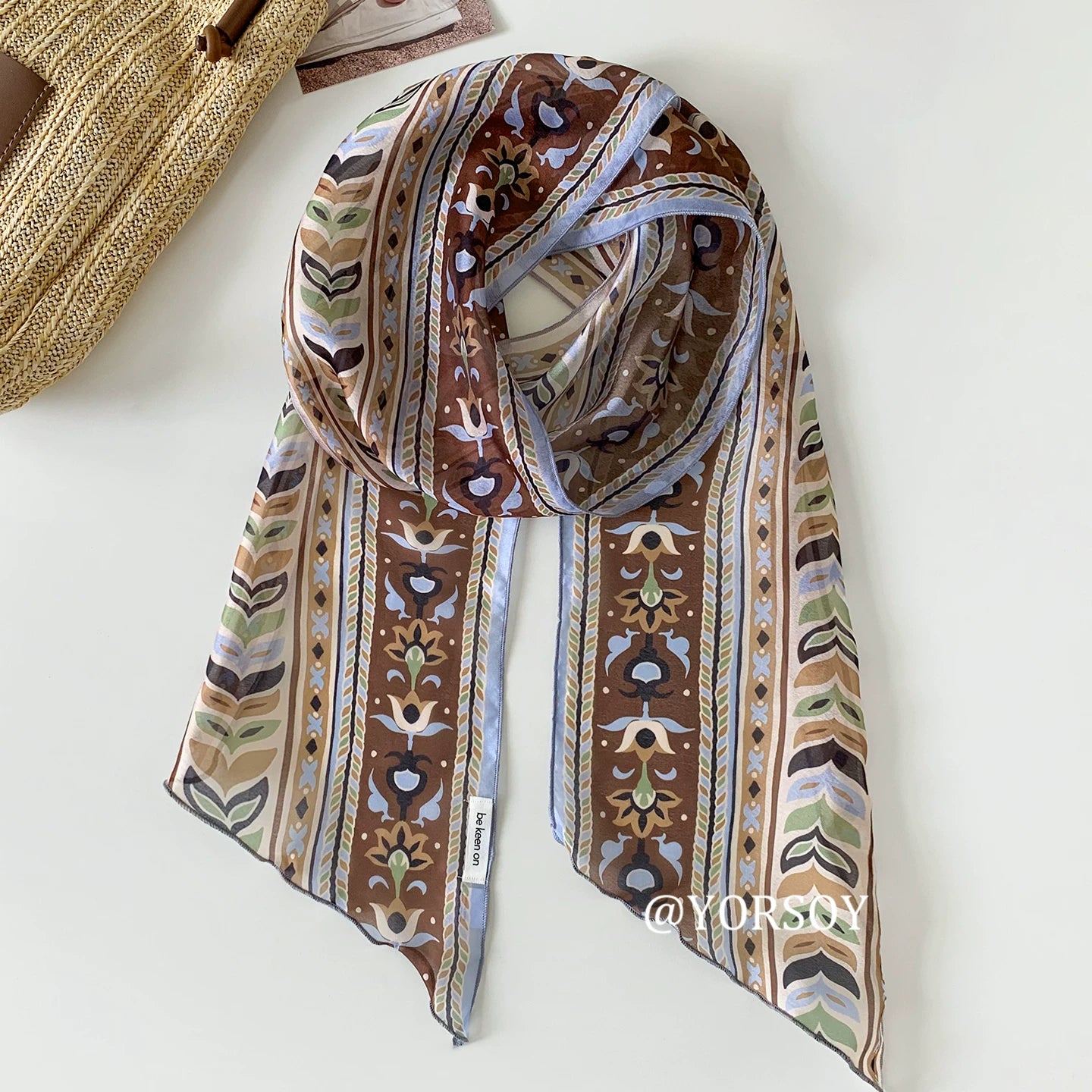 YORSOY Thin Scarf Streamer