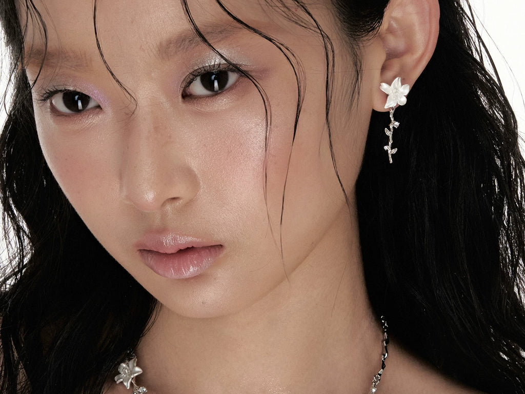 SUMIYAKI Niche High-end Cherry Blossom Earrings