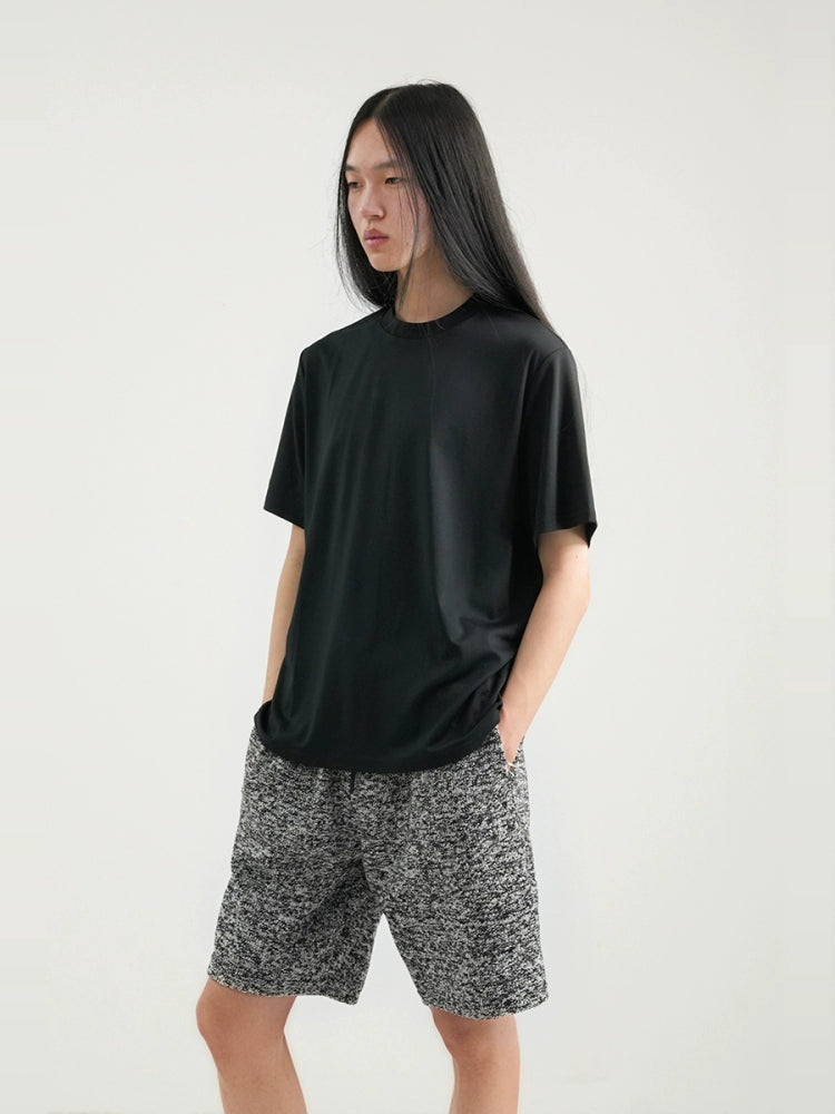 NO LOGO French Thread Knitted Shorts