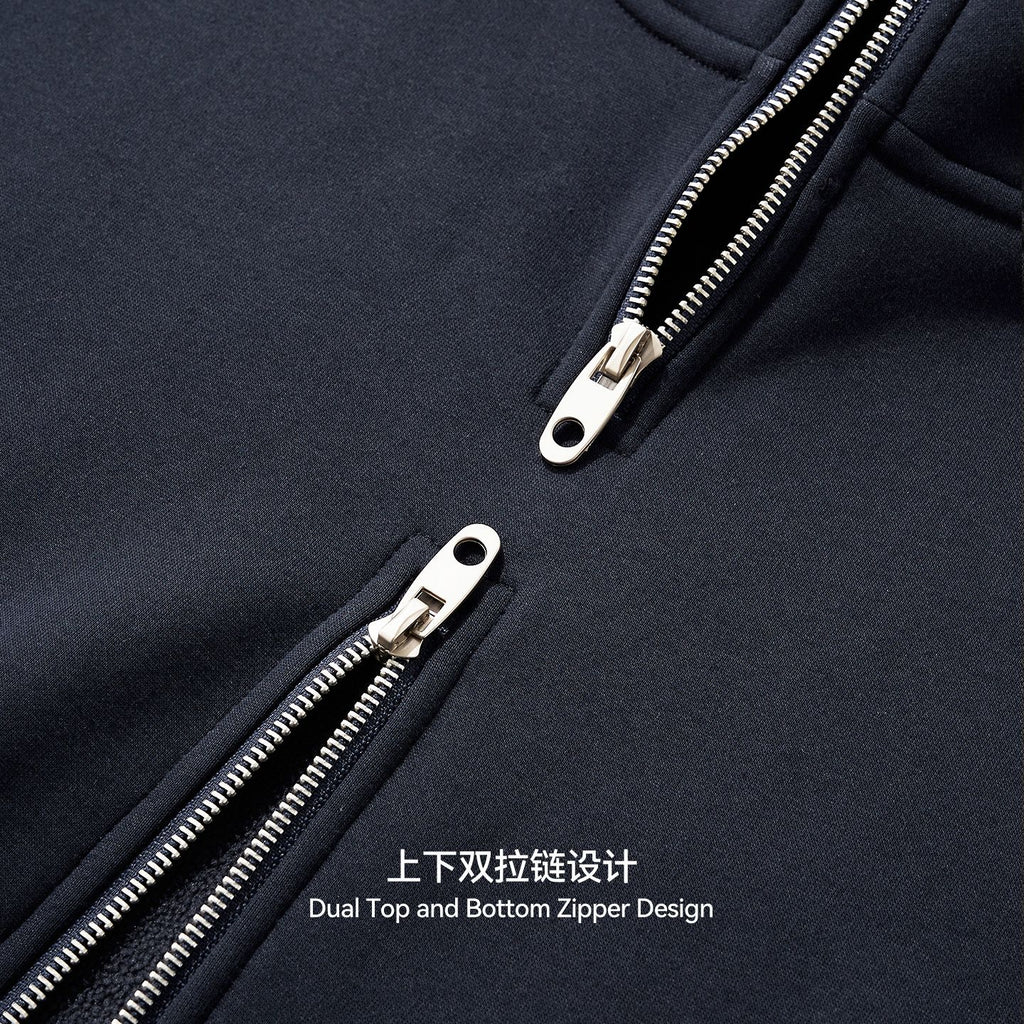 Inflation Flame Fleece Double Zip Hooded Sweater