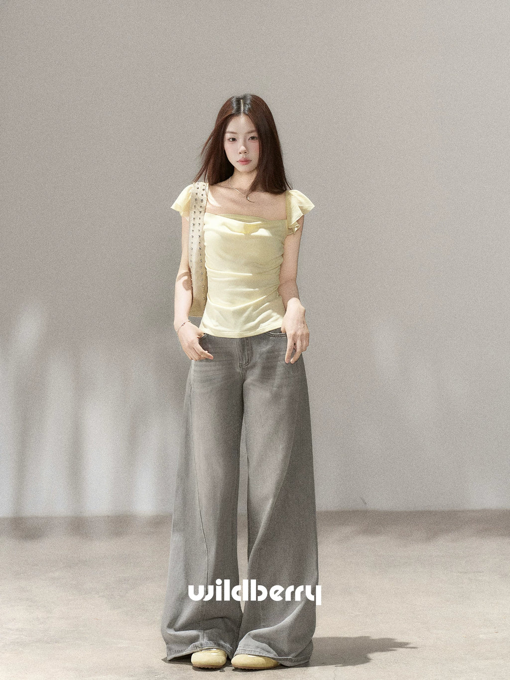 Wildberry Vintage Wide Leg Versatile Jeans