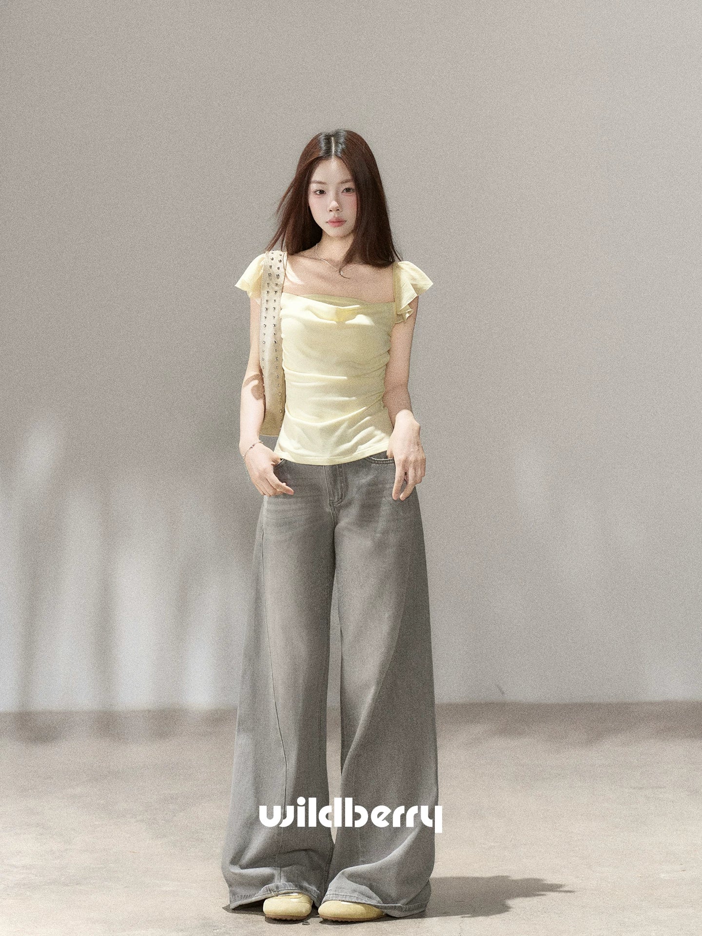 Wildberry Vintage Wide Leg Versatile Jeans