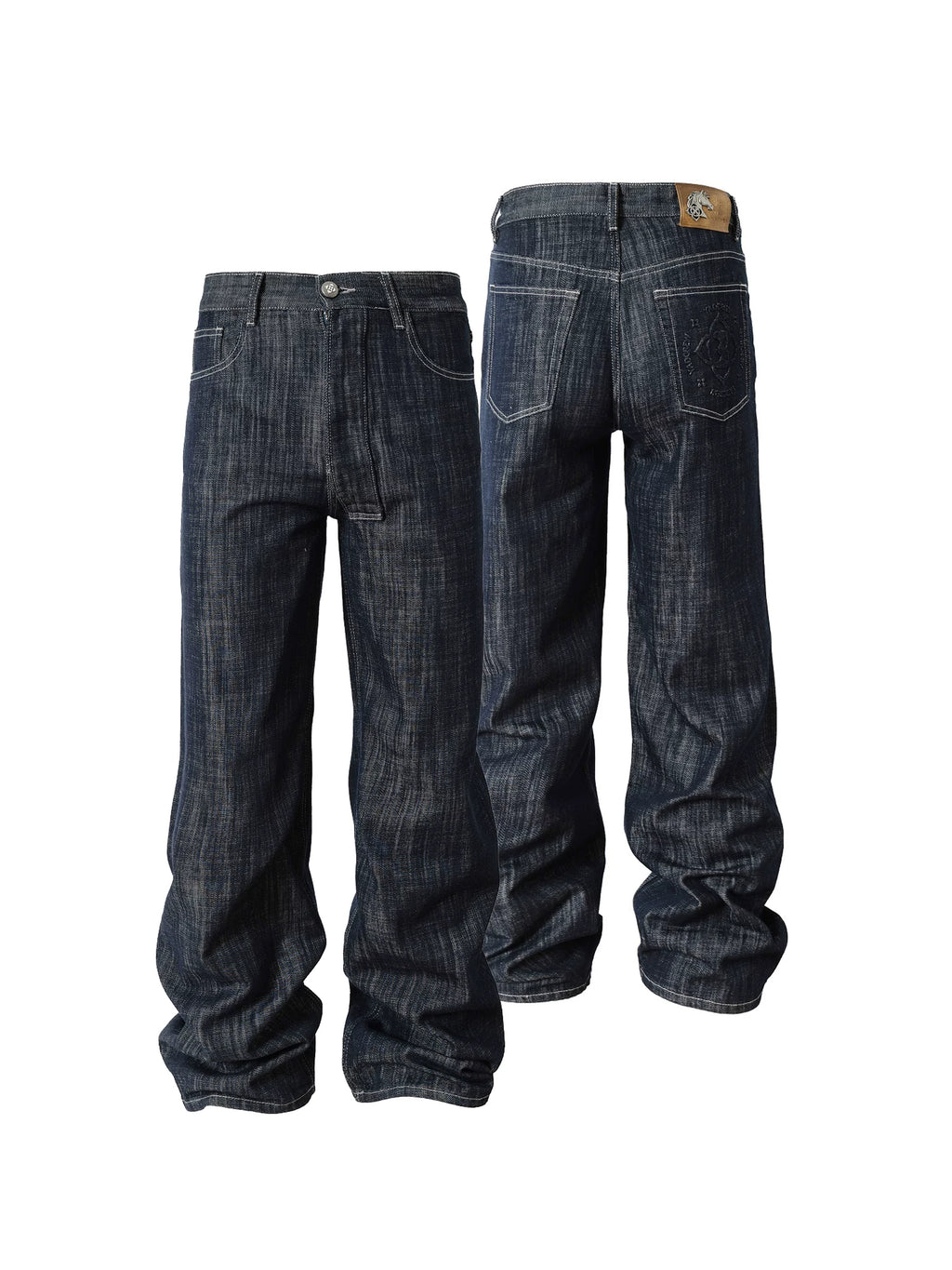 YADcrew Vintage Loose Straight Wide Leg Skinny Jeans