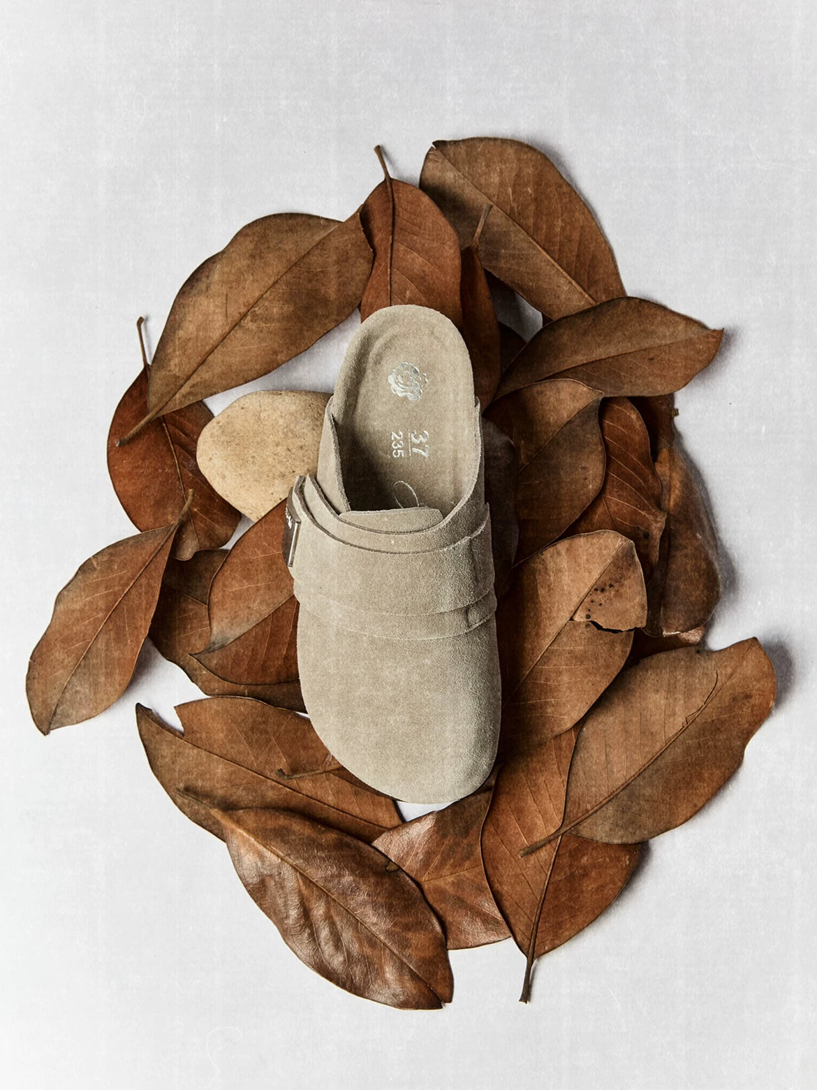 AMBSOM Leather Lazy Birkenstocks CLOGS