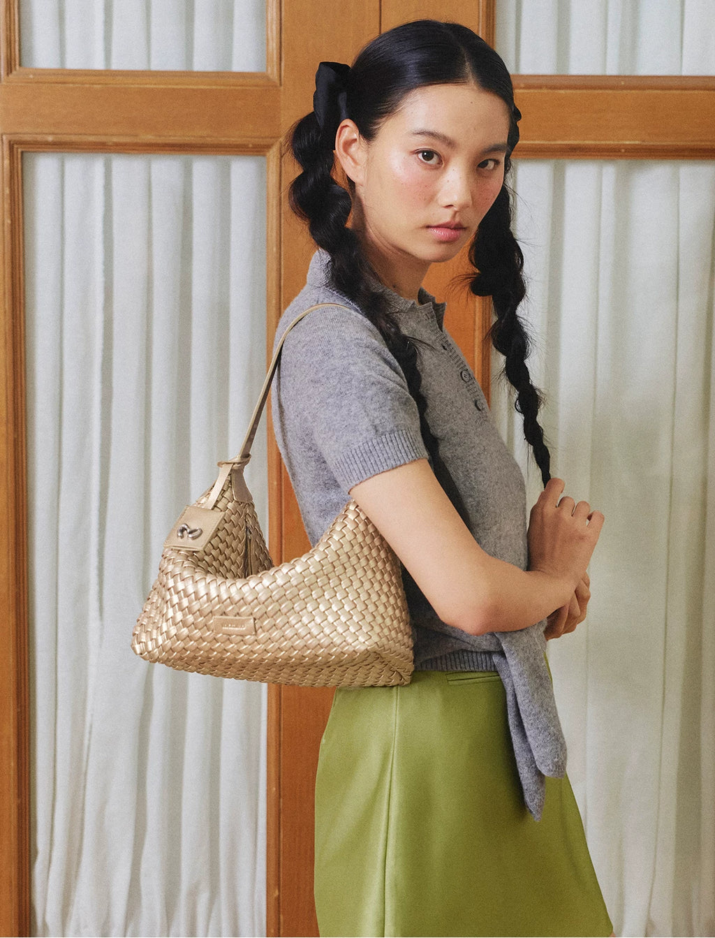 Mcmiko Woven Casual Underarm Bag