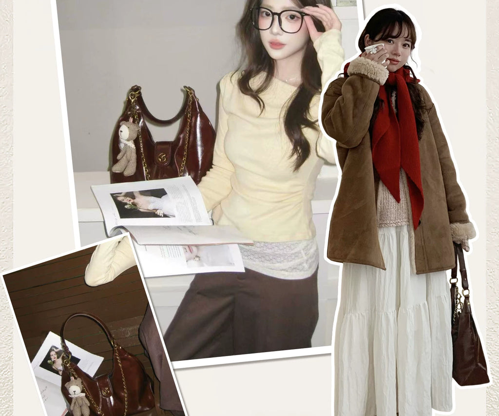 JACD Slack Hobo Brown Underarm Bag