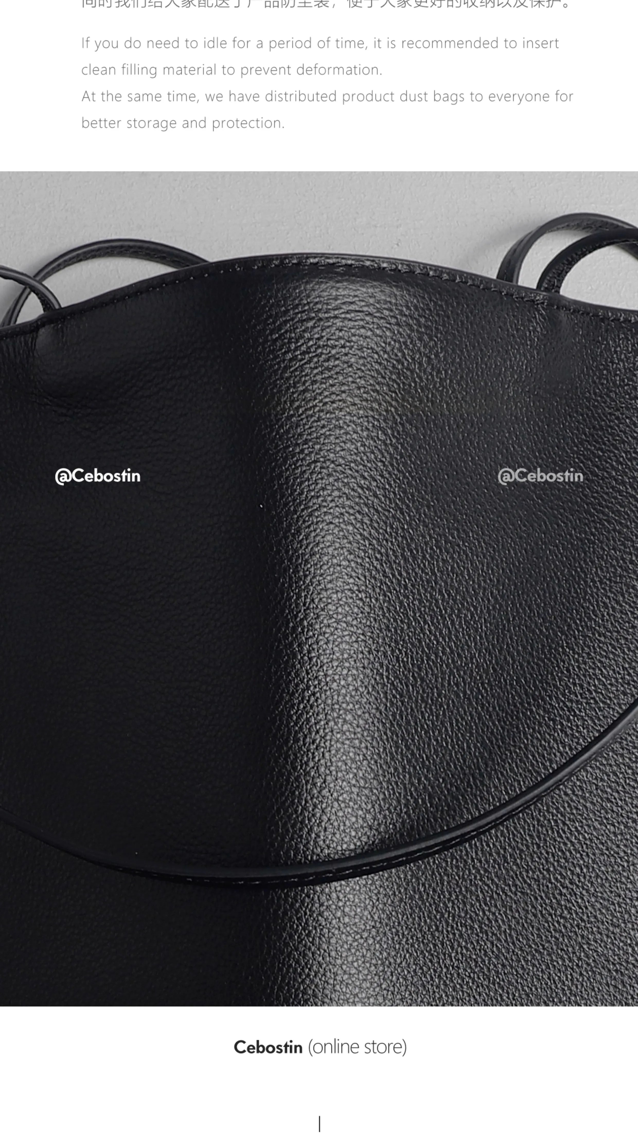 Cebostin First Layer Cowhide Large Capacity Messenger Bag