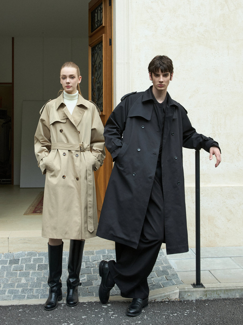 Stay The Night Double-breasted Lapel Trench Coat