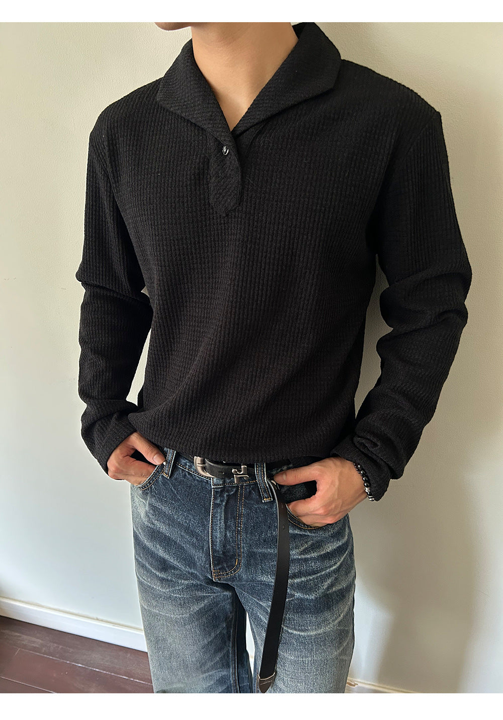 EME Casual Front Shoulder Polo Shirt