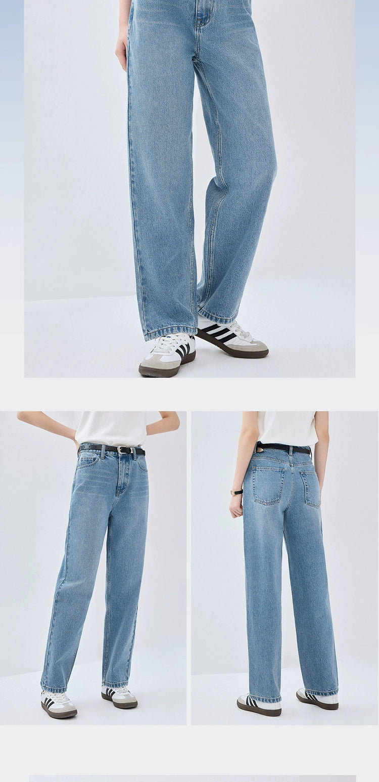 Giordano Is A Woman in Mid-rise Straight-leg Jeans