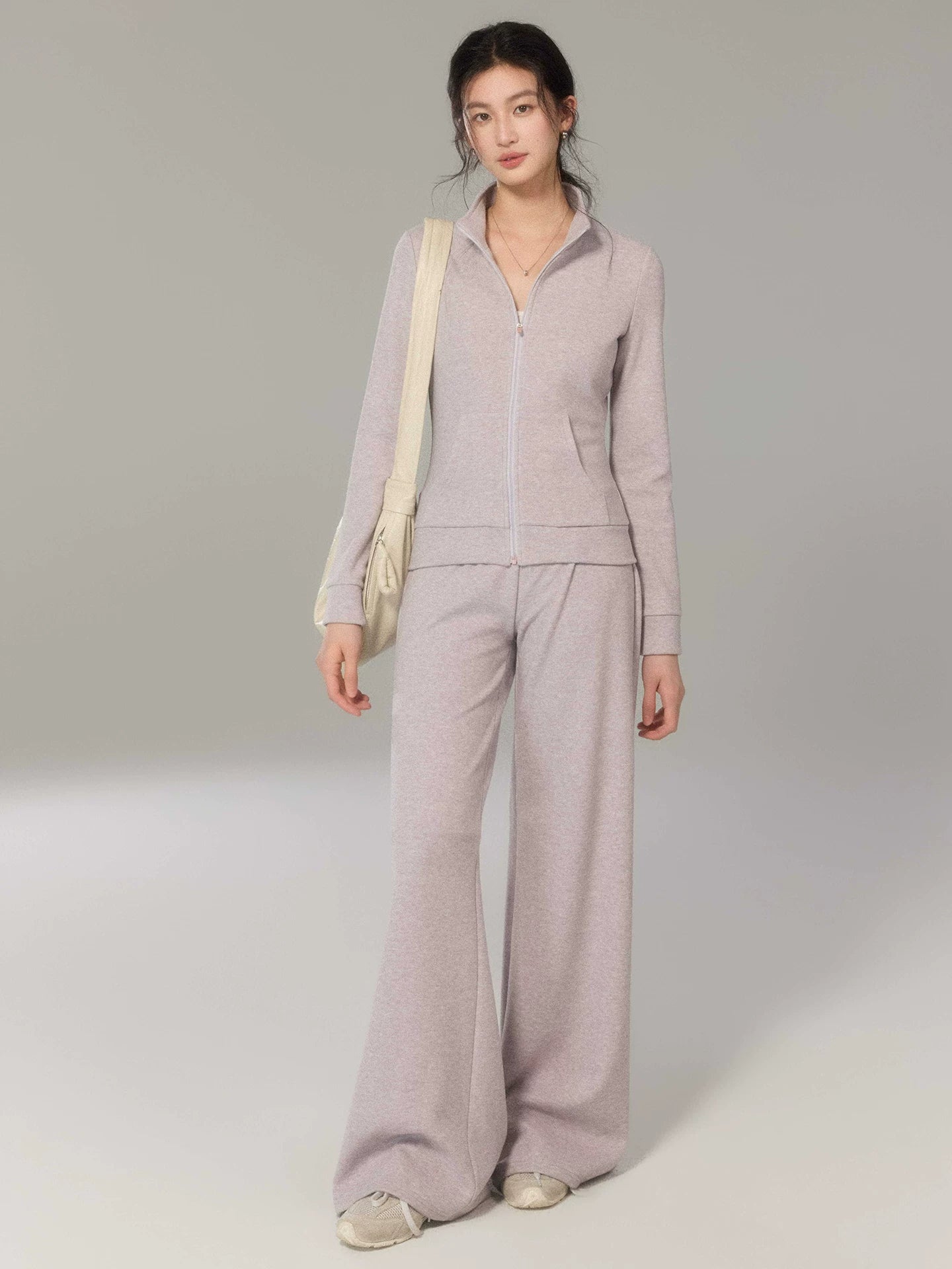 TYANG Stand-up Collar Sports and Leisure Slim Suit