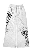 CHAI Sports Sheet Music Embroidery Casual Sweatpants