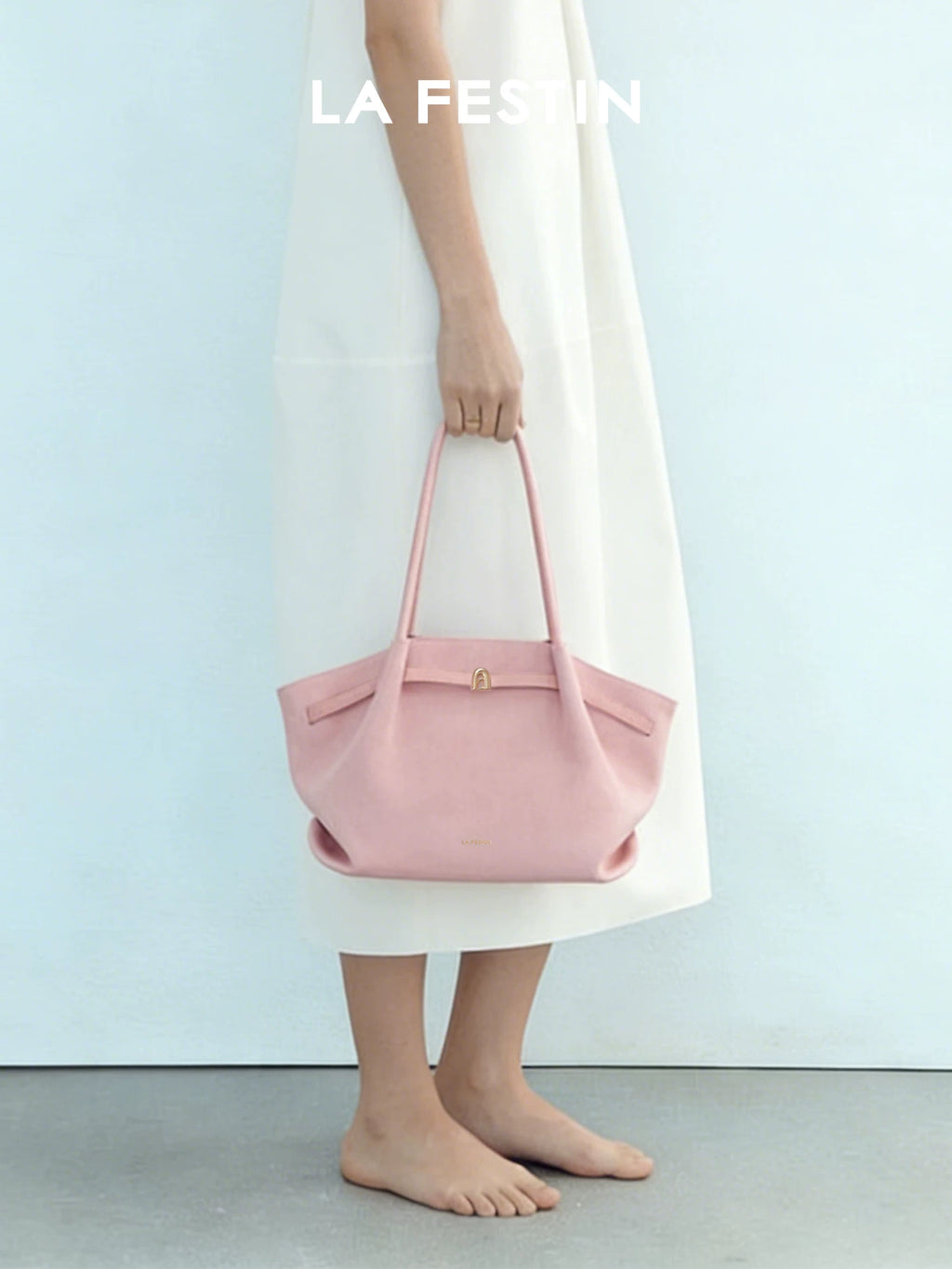 La Festin Suede Large Capacity Tote Bag