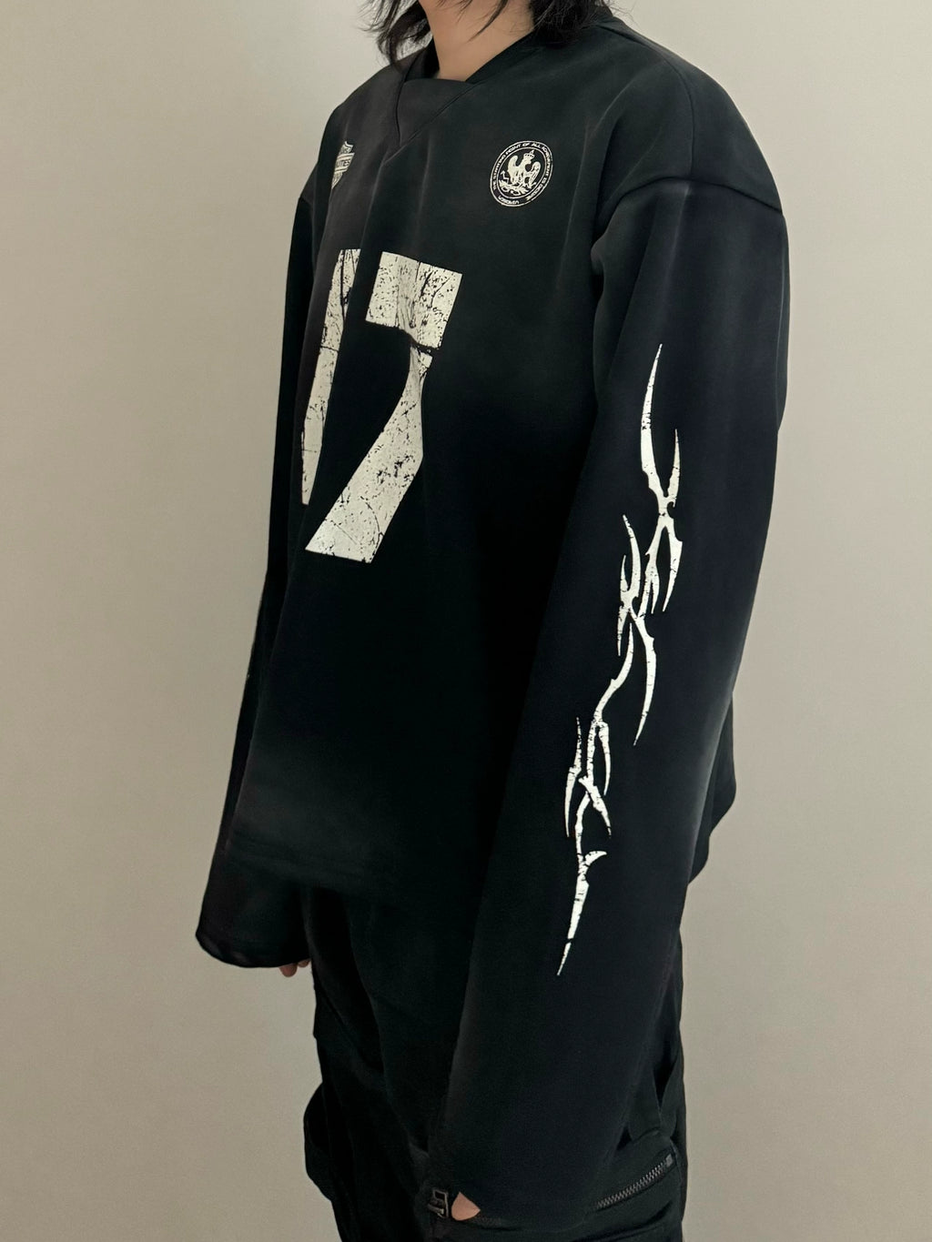 URRRGE Retro Short and Wide Version Casual Long Sleeve