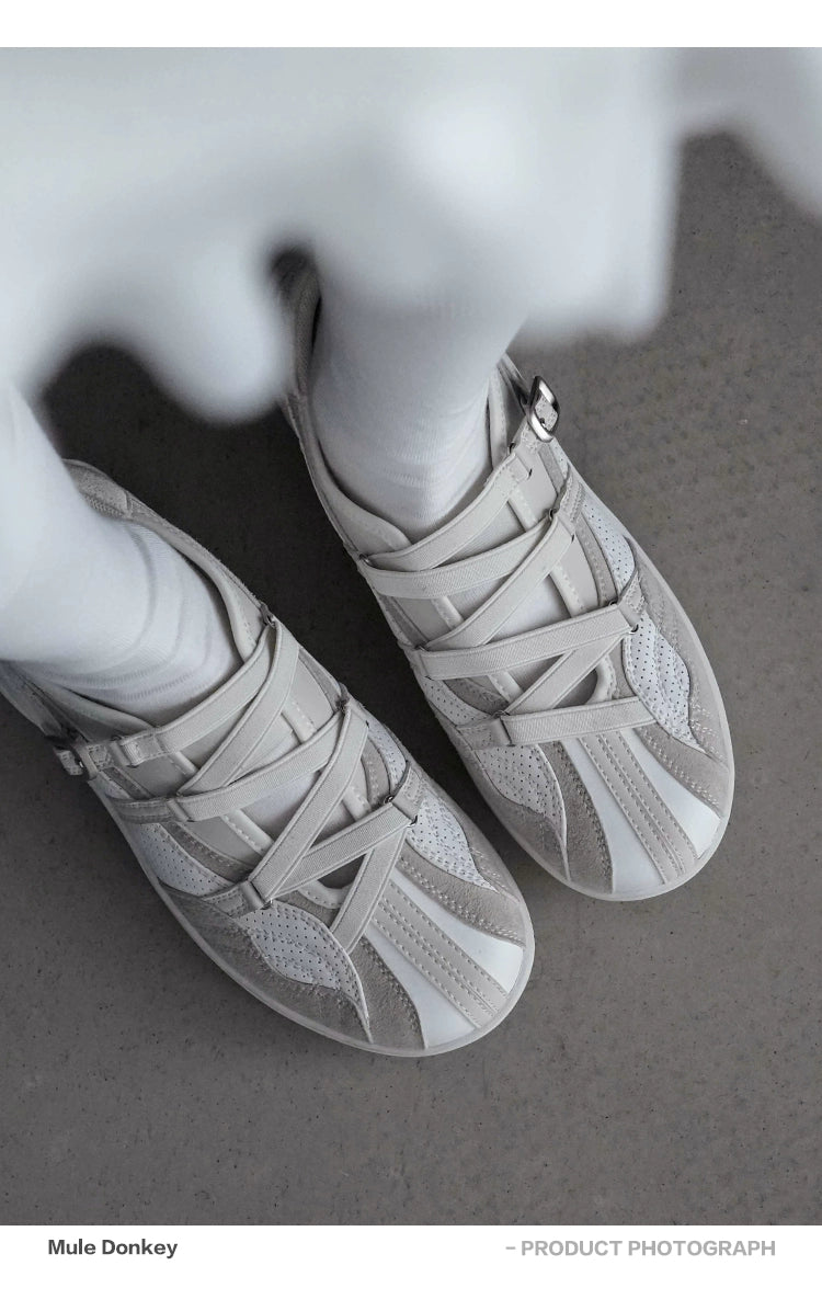 Donkey Straps Breathable Shallow Mouth Single Shoes