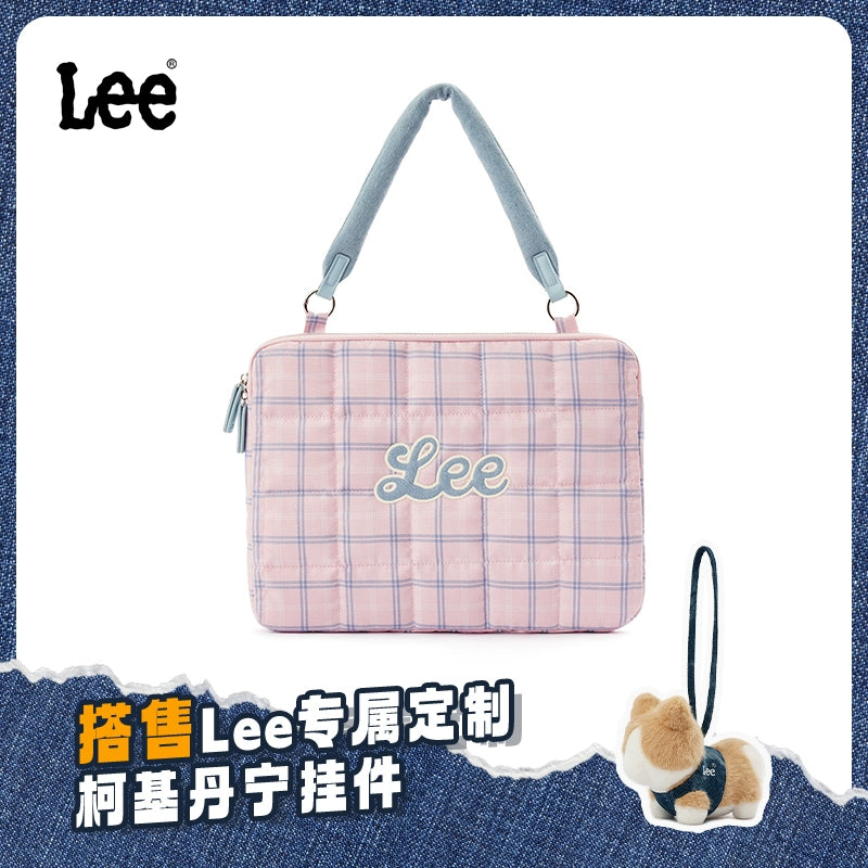 Lee Contrast Checked Tote Bag