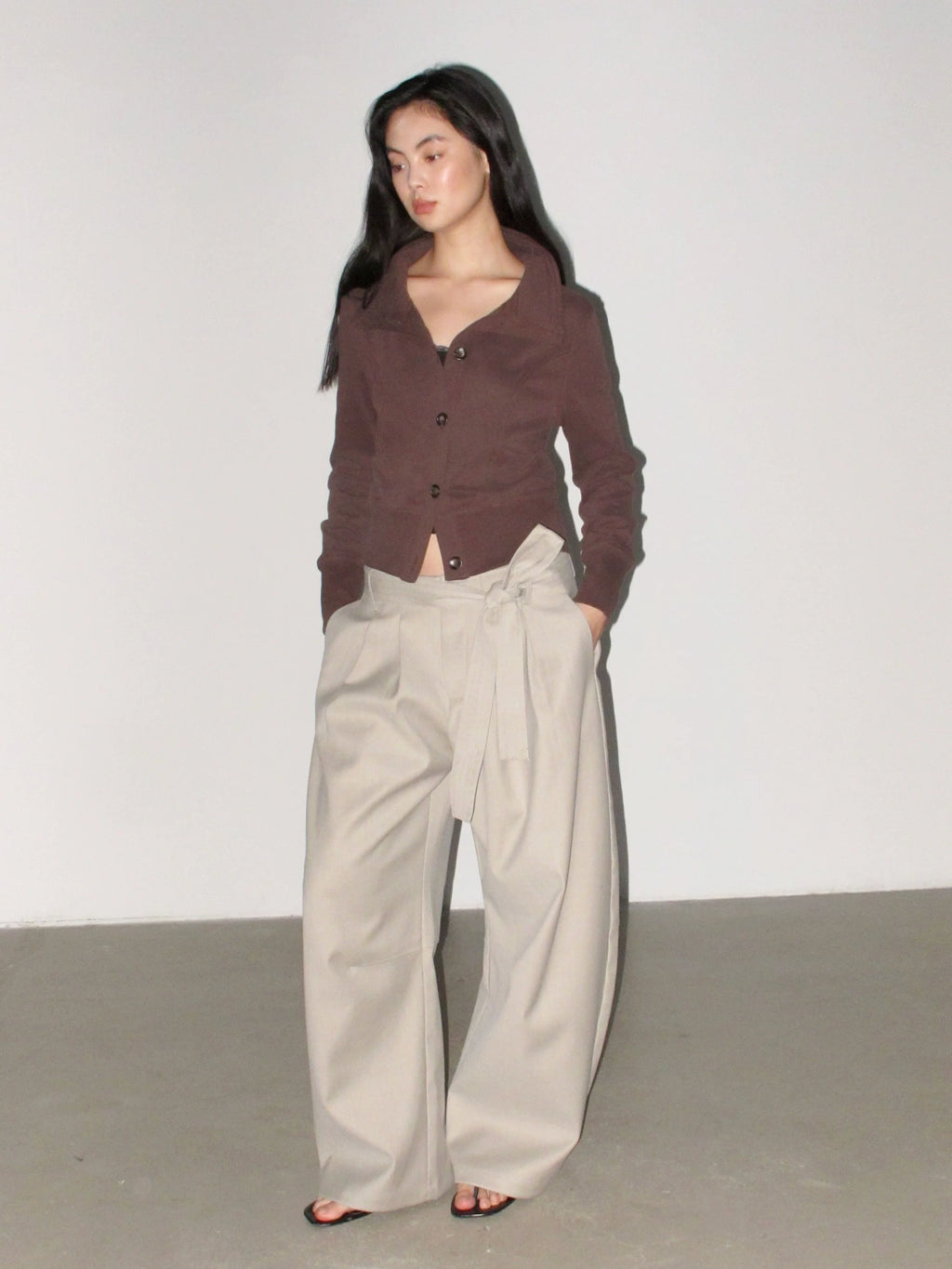 NOT UGLY Pleated Low-rise Slacks