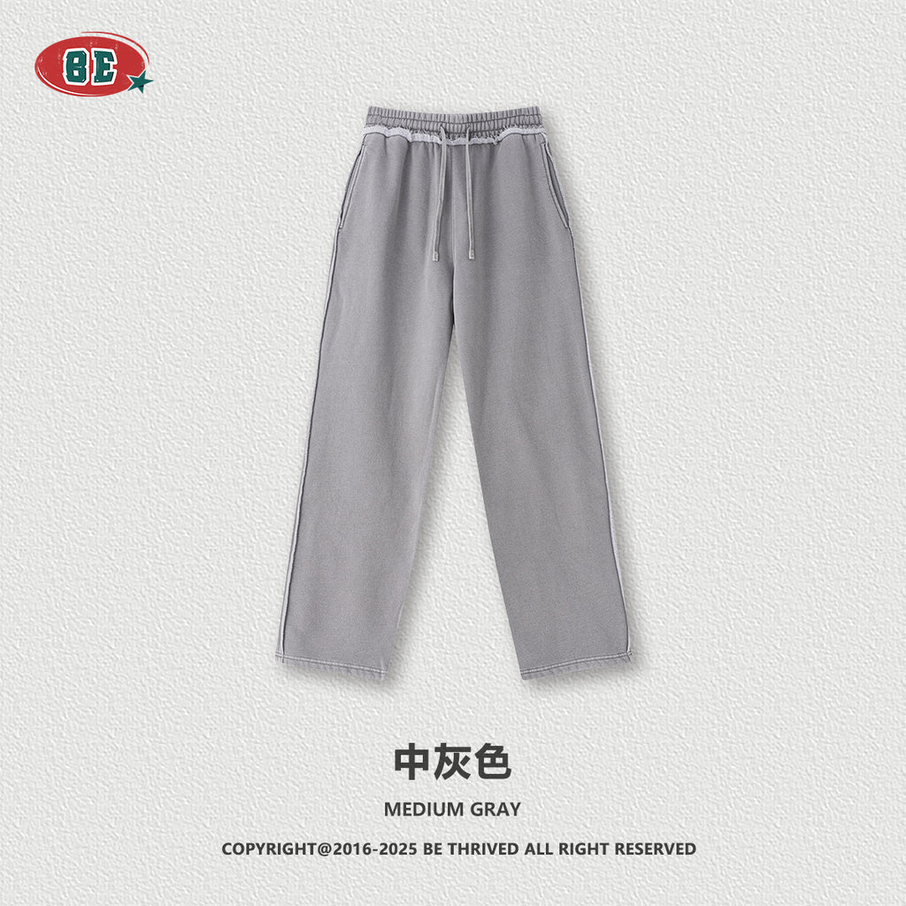 BE Retro Ins Made Old Velvet Straight Trousers