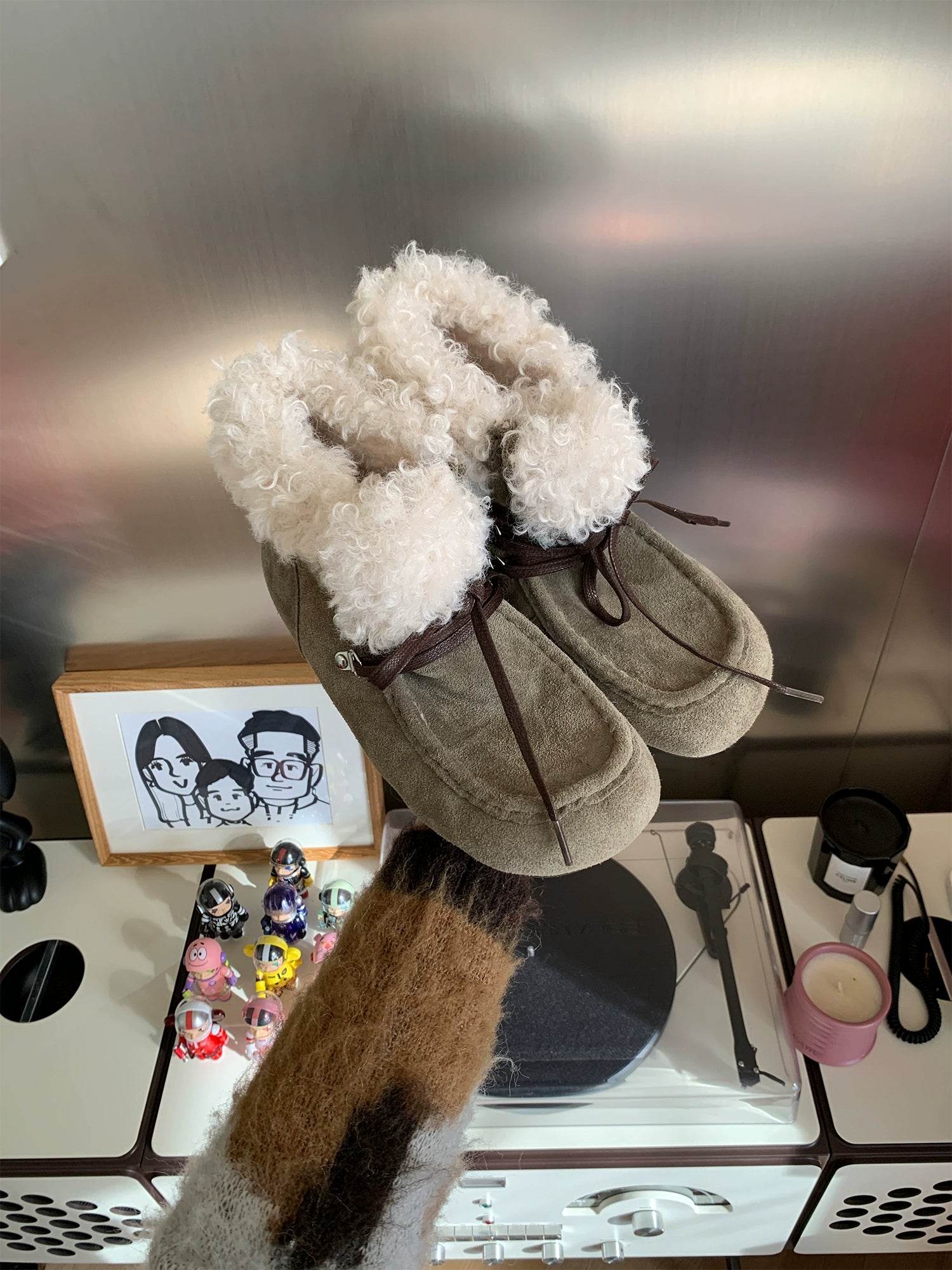 Milooey Flat-bottomed Thermal Velvet Snow Boots