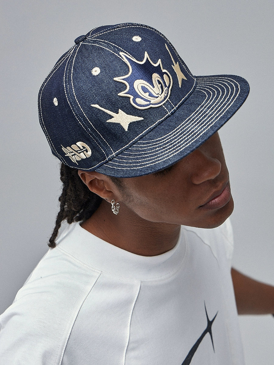 DND4DES Casual Three-dimensional Embroidery Embroidered Denim Baseball Cap