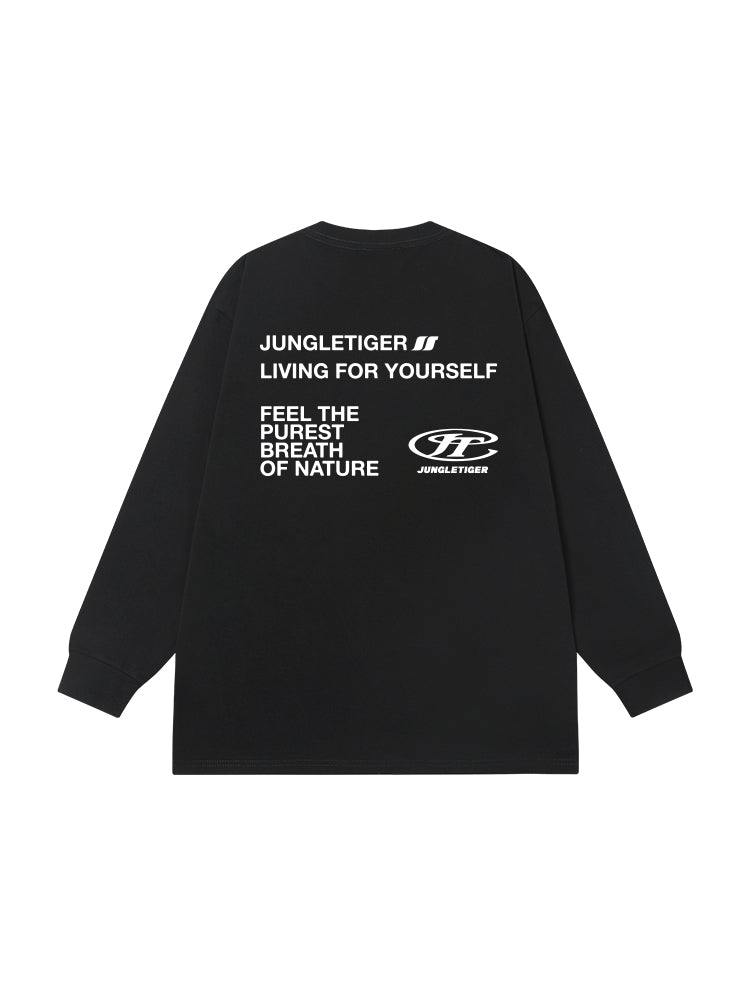 Jungle Tiger American Back Logo Long Sleeve Tee