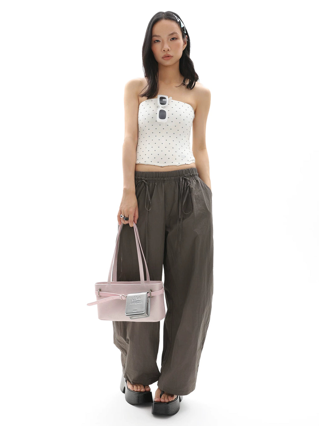 JANDRESS Casual Commuter Belt Decorative Shoulder Underarm Bag