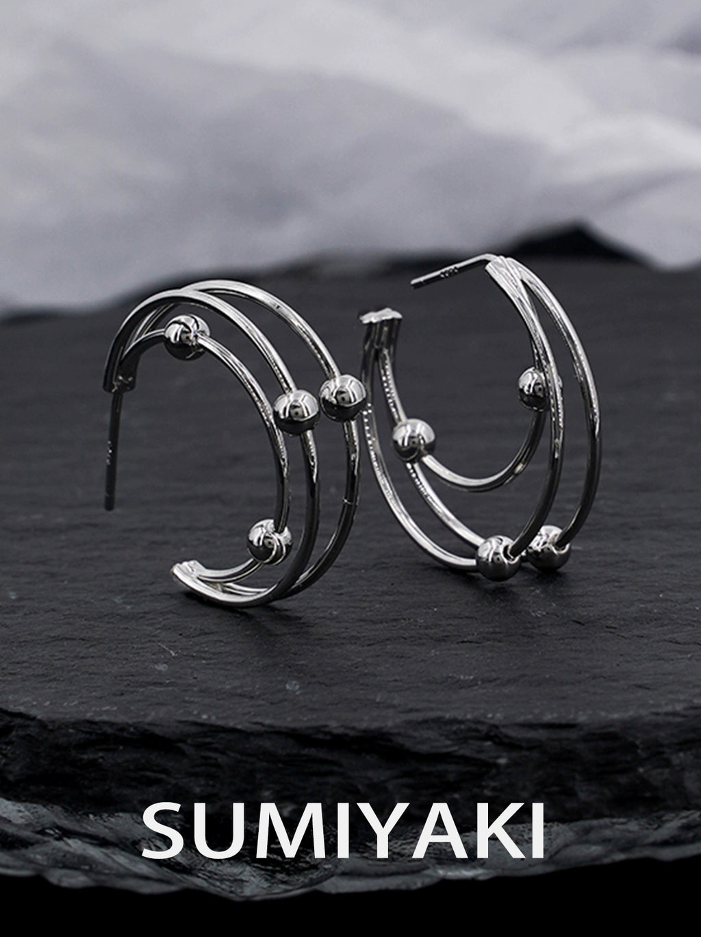 SUMIYAKI Circle Niche Premium Stud Earrings