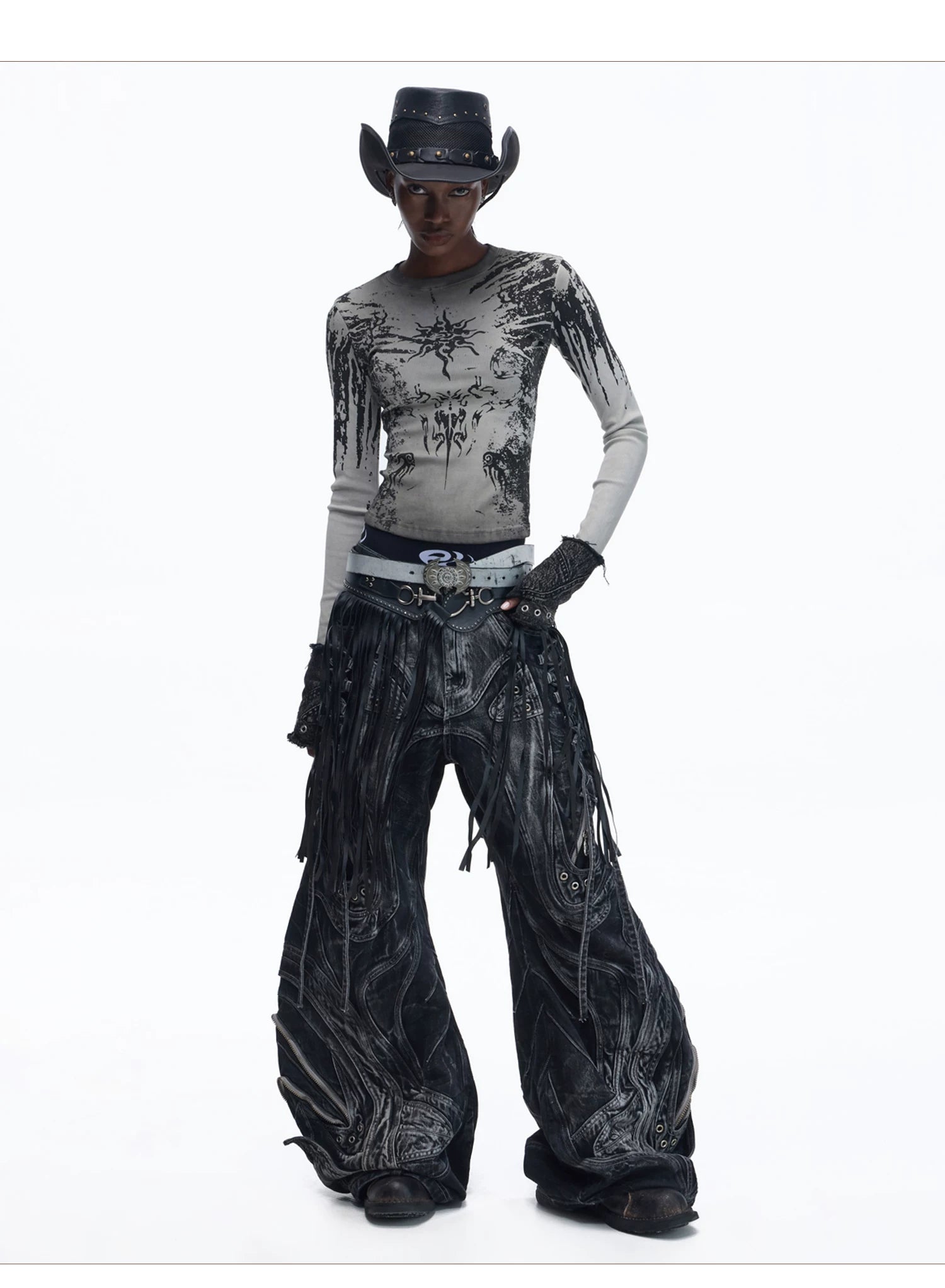 PERSONSOUL Sun Totem Knitted Long Sleeve
