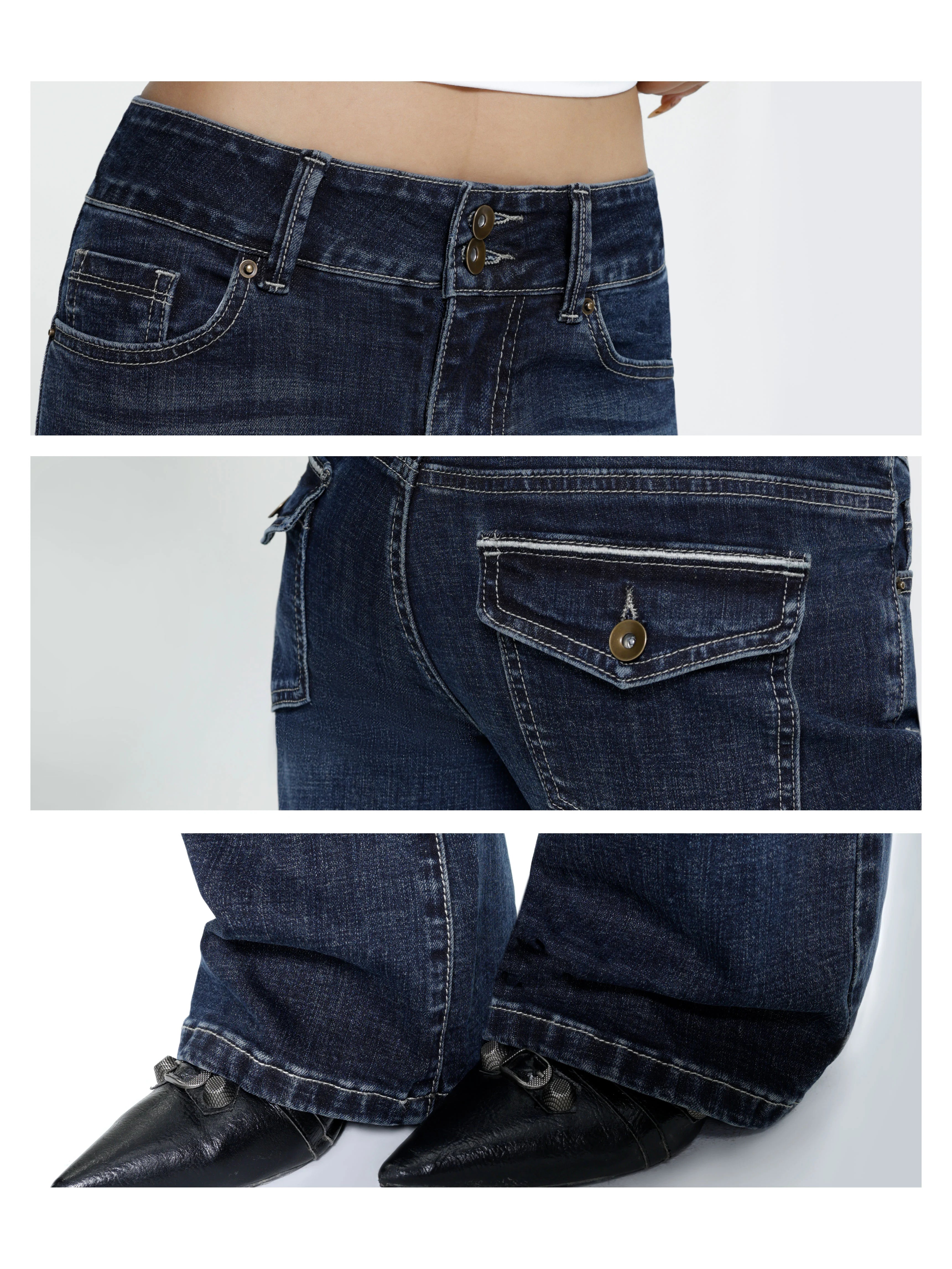 Audwyn Slim-Fit Straight Low-rise Pull Jeans