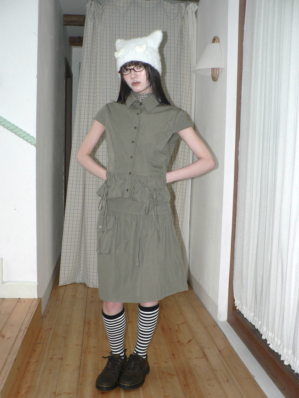 Ang: Project Vintage Single-breasted Shirt Skirt Set