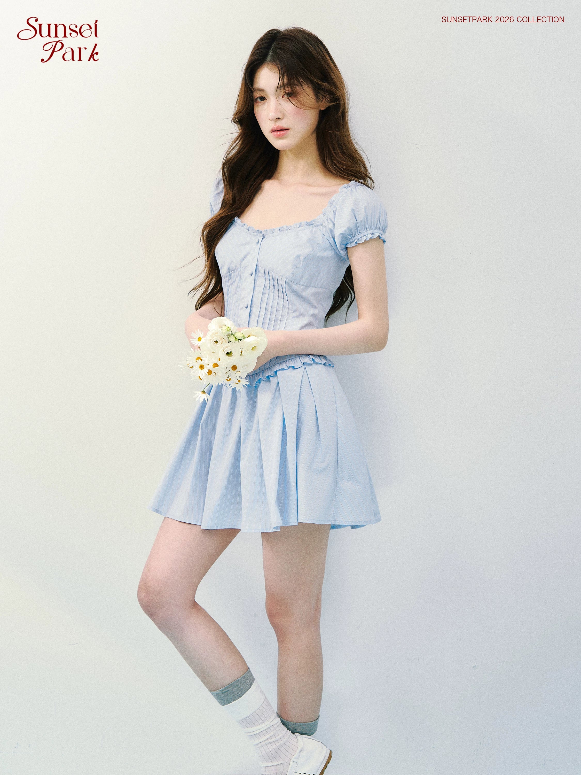 SunsetPark Striped Waist Slim Dress