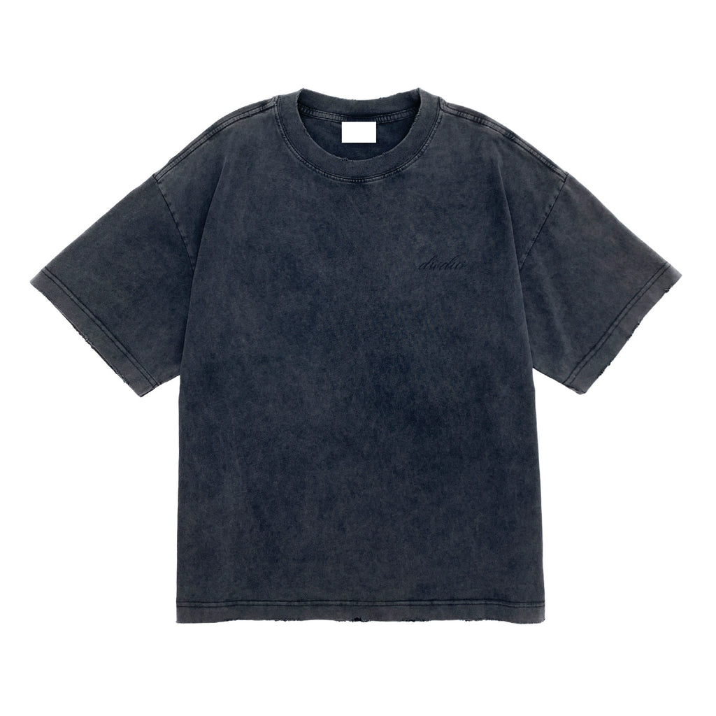 MICHINNYON English Printed Crew Neck Loose Casual Tee