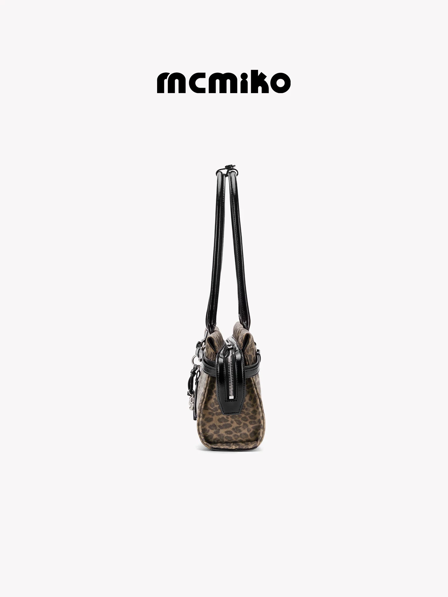 Mcmiko Vintage Leopard Print Shoulder Bag
