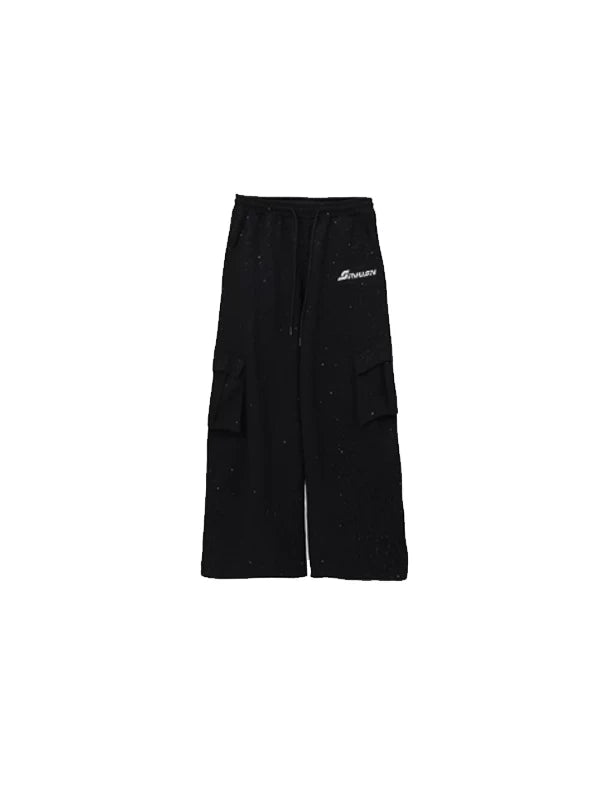 SAMUSAN Bright Drill Big Pocket Loose Tooling Sweatpants