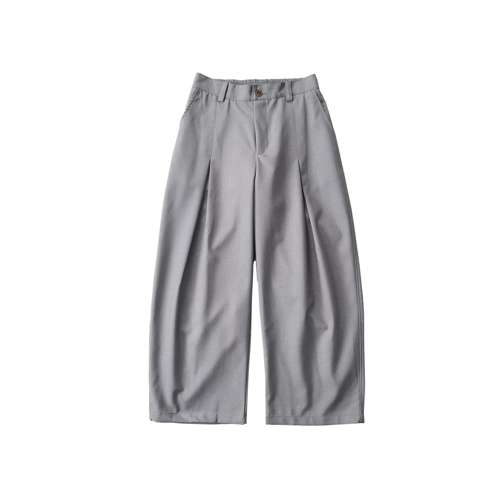 LIVINGTOWN Vintage Pleated Casual Wide-leg Pants