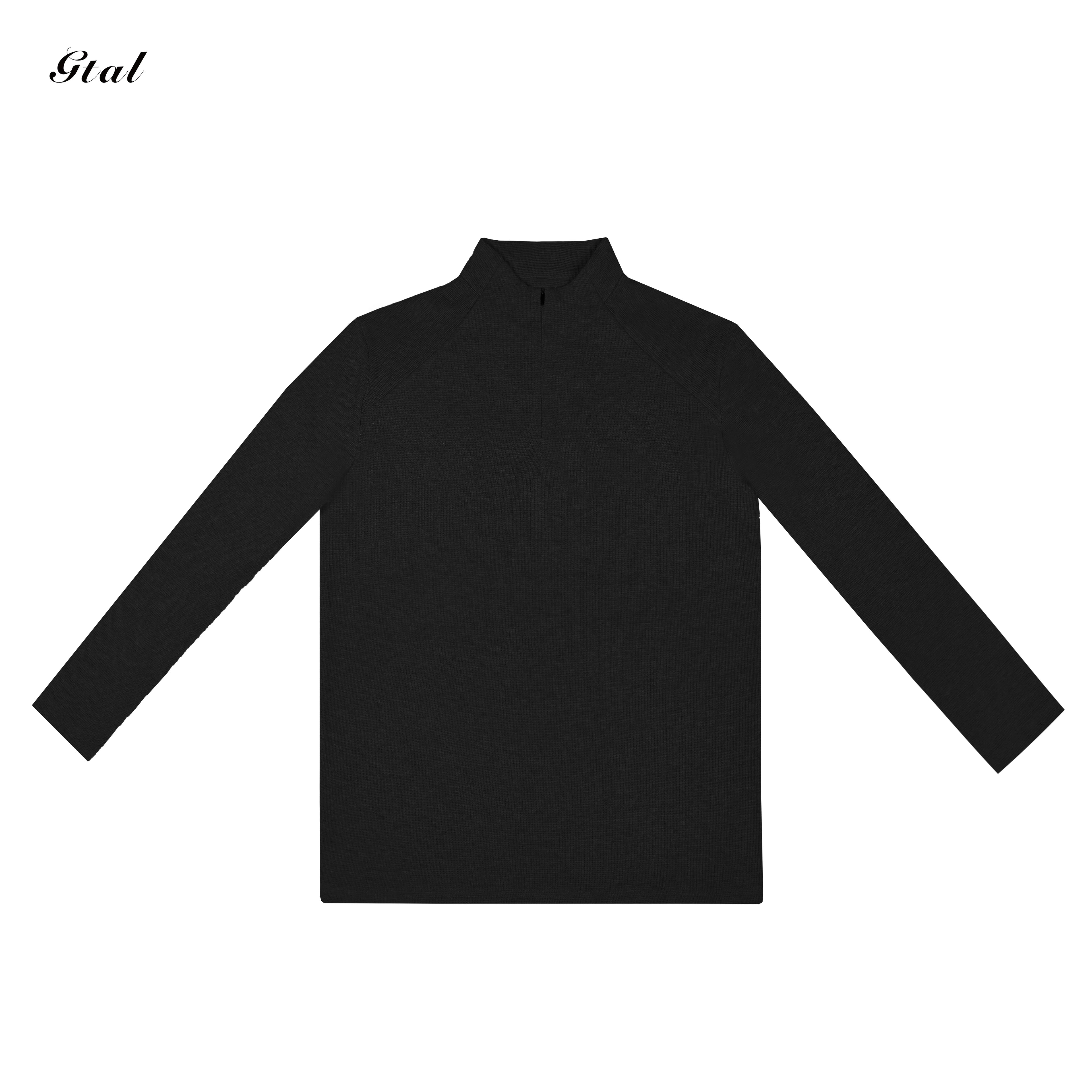 GTAL Half Turtleneck Zip Waffle Long Sleeves