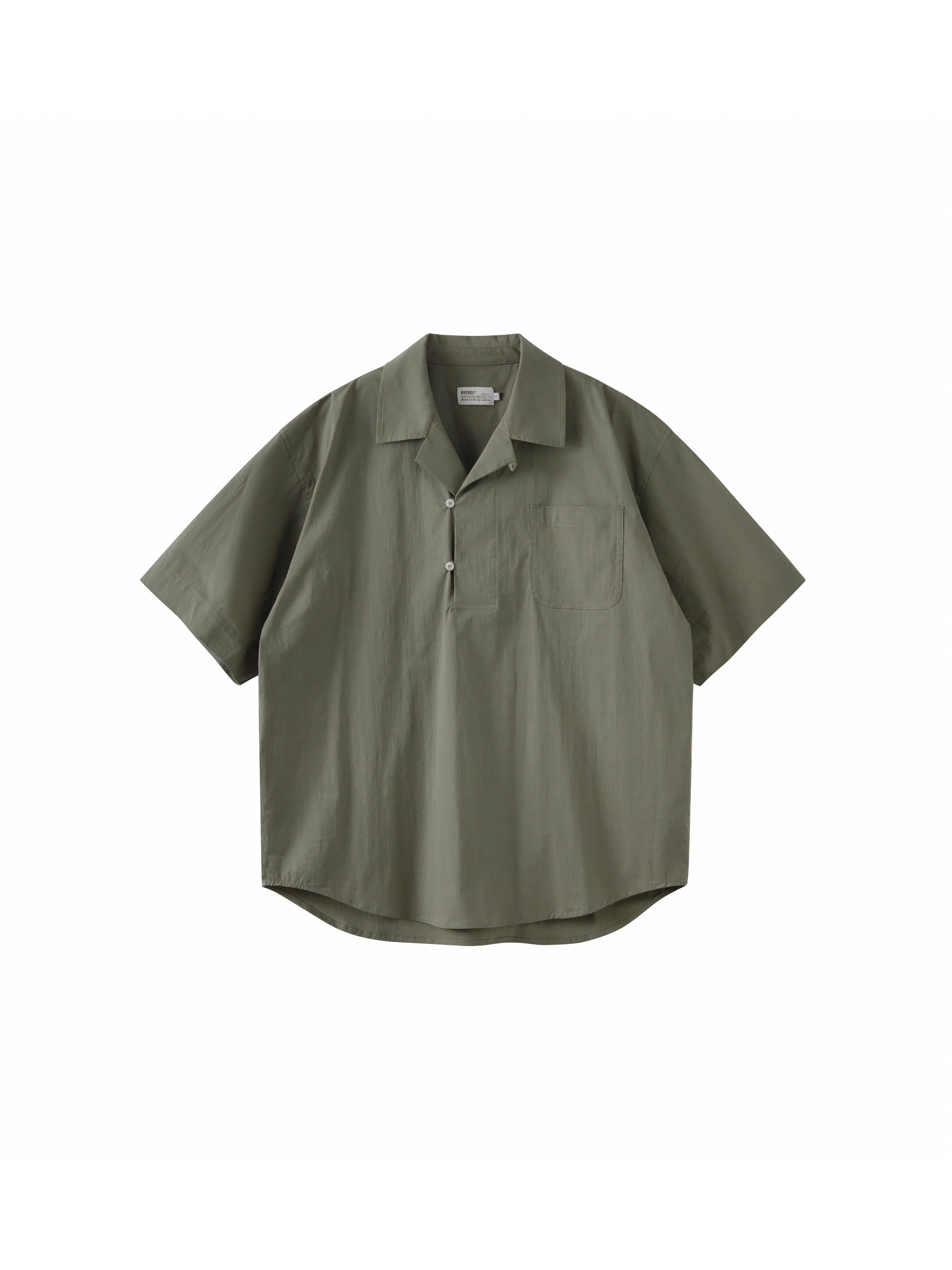 BUTTBILL 24SS Vintage half-open Japanese Shirt