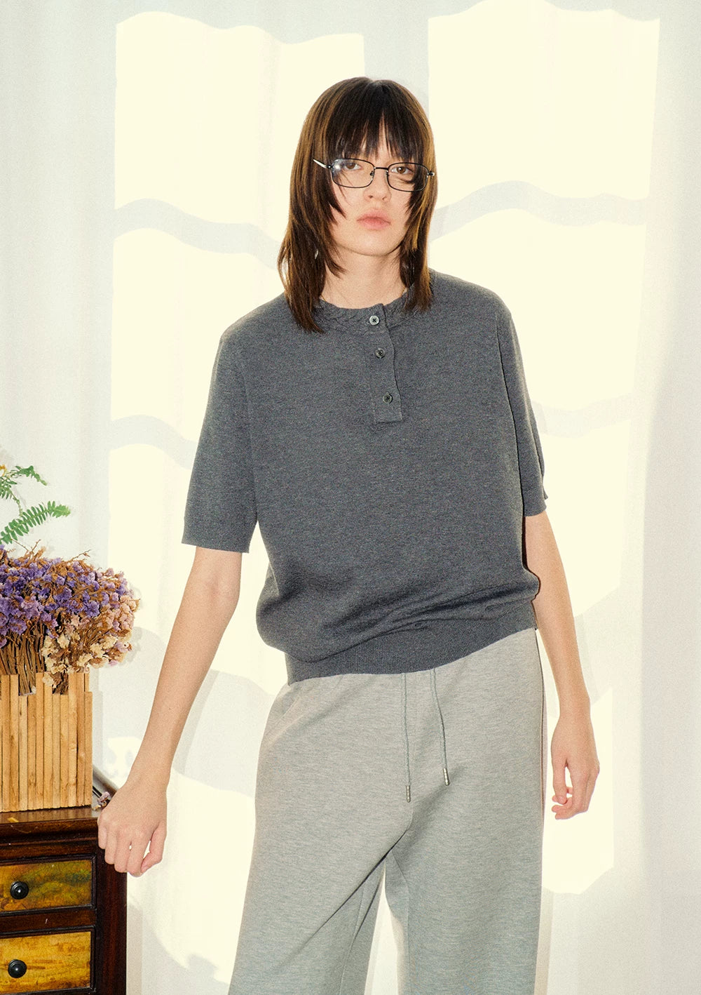 KREATE Slack Knitted Casual Tee