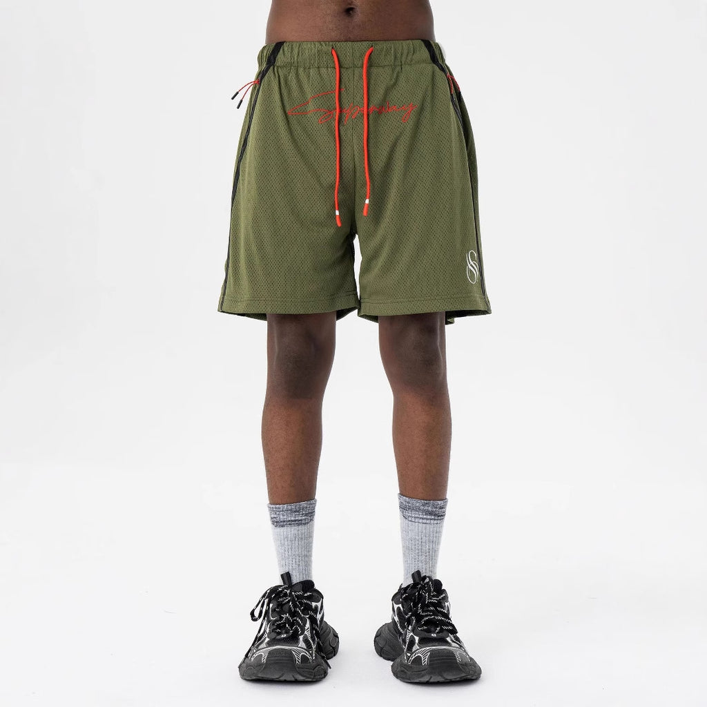 SUPER WAY Contrasting Color Splicing Casual Sweatpants