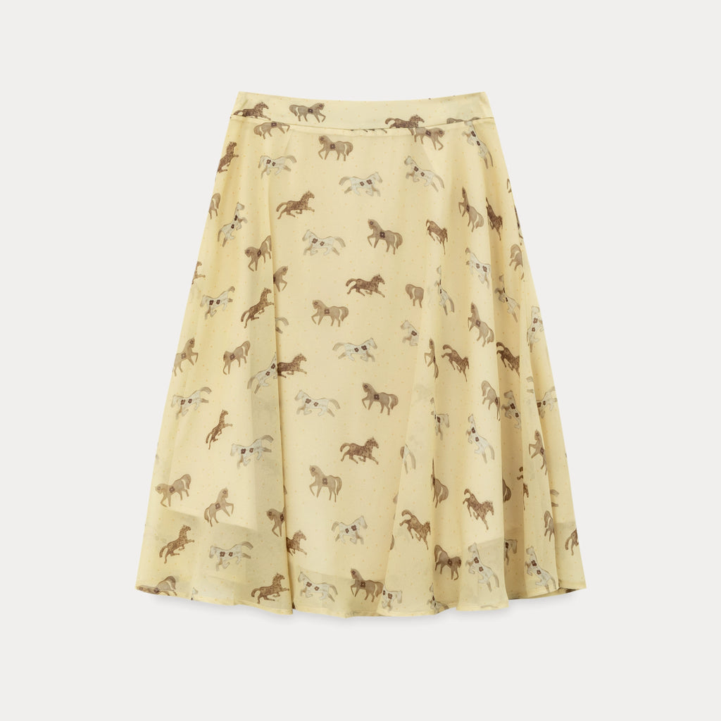 EGGKA High Waist Temperament Thin Drape Skirt