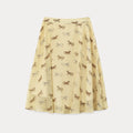 EGGKA High Waist Temperament Thin Drape Skirt