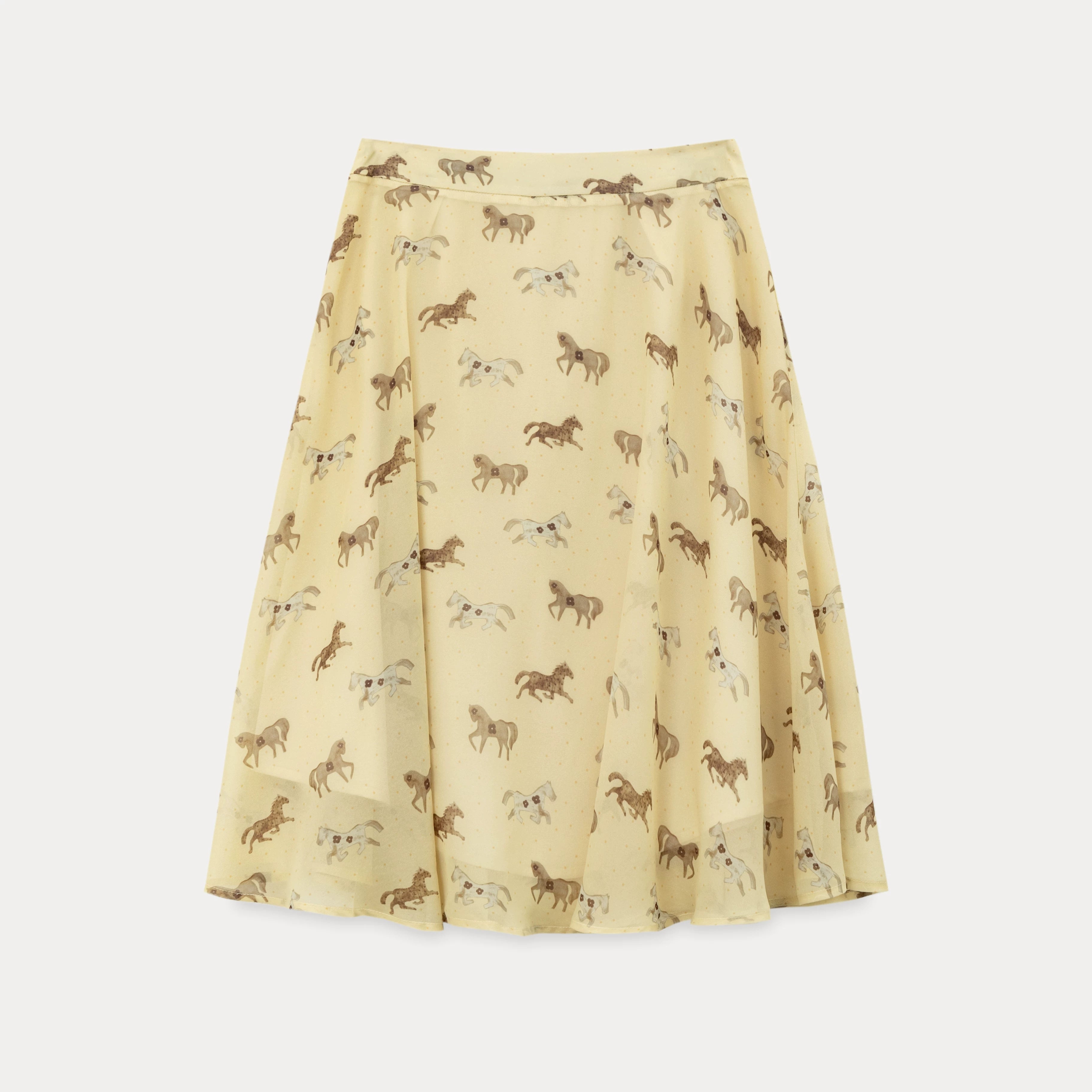 EGGKA High Waist Temperament Thin Drape Skirt